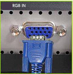 How to connect a signal cable to a computer?