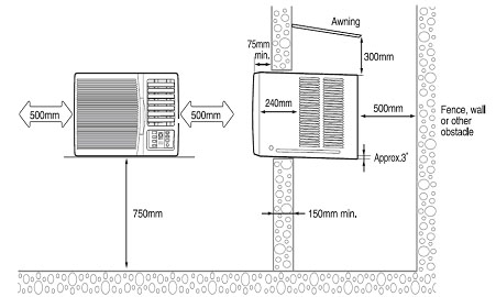 window type aircon setup