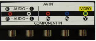 Cómo utilizar el Jack compartido Componente 1/AV 1.