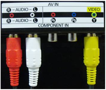 Cómo utilizar el Jack compartido Componente 1/AV 1.
