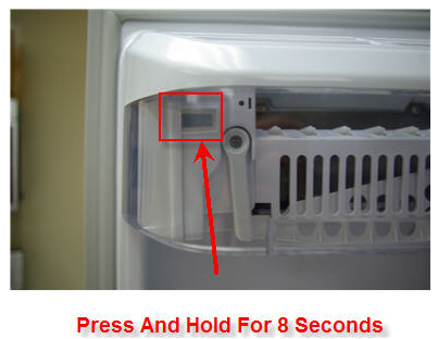 reset button on samsung refrigerator ice maker