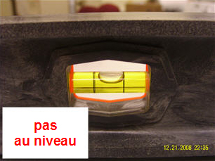 Comment mettre l’appareil au niveau s’il est déséquilibré