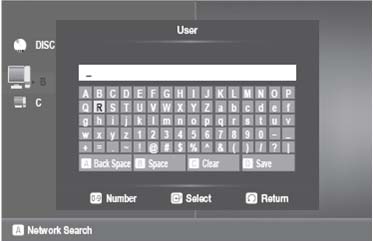 Enter the PC’s user name in the window
