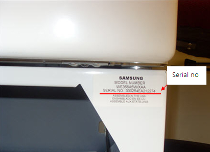 Where is the serial numbers on the pedestal?