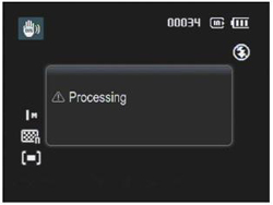 Que signifie « Capture en cours » ou « Traitement en cours » sur mon appareil photo ?
