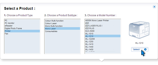 What should I do when my ML-1210 printer does not work with the Universal