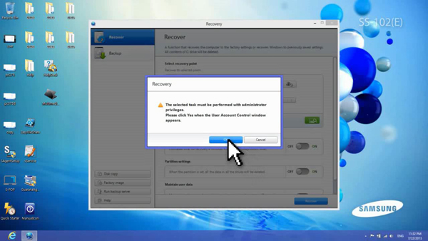 On the User Account Control window, click Yes