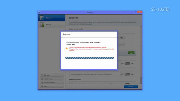 System rolling back to its initial state
