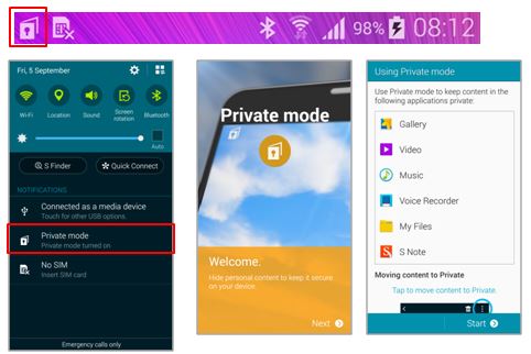 Galaxy Note4: What is private mode and how to use it?