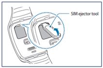 Galaxy Gear S: How to insert the SIM card?
