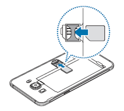 How do I install the SIM or USIM card on my Galaxy J (2016) device?