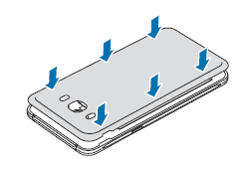 How do I install the SIM or USIM card on my Galaxy J (2016) device?