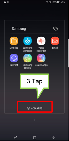 Galaxy Note8: How can I create folders for some applications?