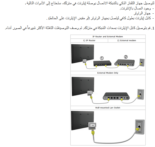 كيف يمكنني الاتصال بالشبكة السلكية في الجهاز سلسة F؟