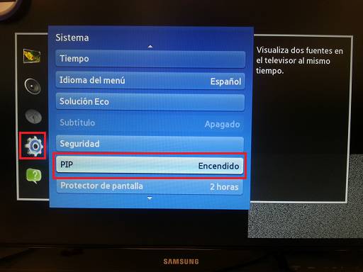 ¿Cómo cambio la fuente del sonido en PIP? (UN46ES7000)