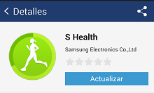 No se pueden ver/sincronizar los datos del podómetro en el Gear2 o Gear Fit