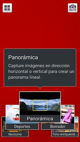 ¿Cómo tomo una foto Panorámica en mi Samsung Galaxy S4?