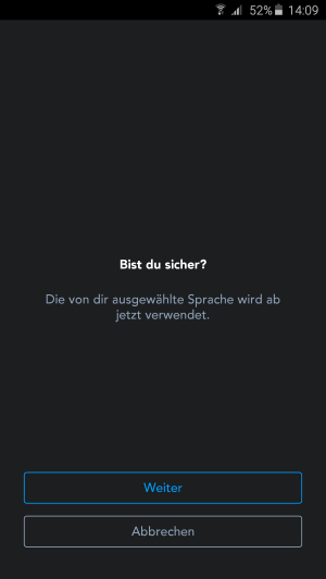Tippen sie dort auf Weiter