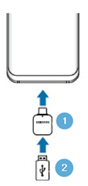 USB-Speicher oder externe Festplatte