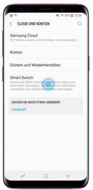 Tippen Sie auf «Smart Switch»