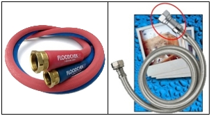 Stainless braided hoses