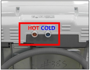 Top load inlet hose filters