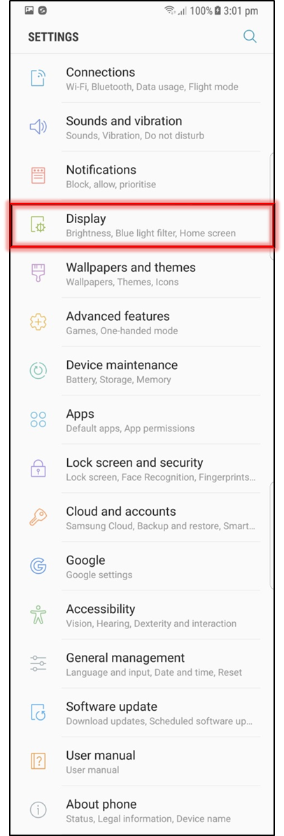 Bagaimana cara mengedit Screen zoom / perbesaran layar dan font pada Galaxy S8 atau S8+?