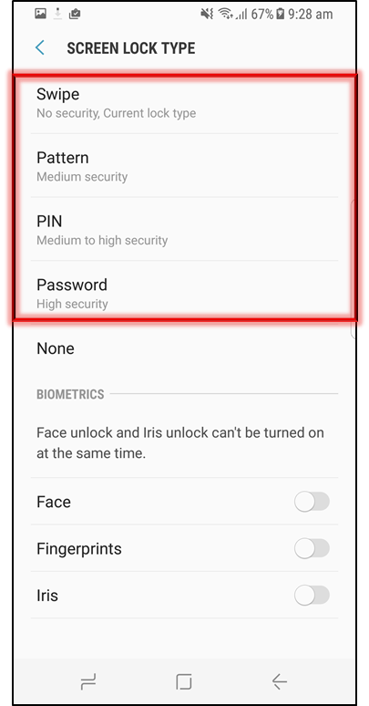 How to set a Pattern, PIN or Password on your Lock screen