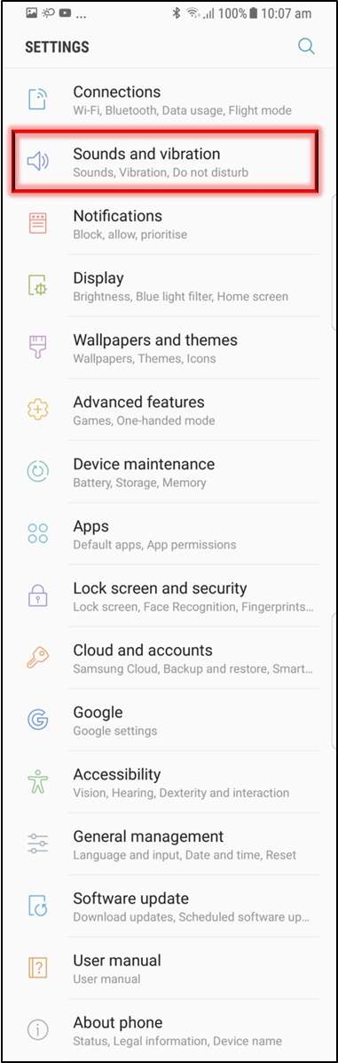 How to set an Audio file as a Message notification