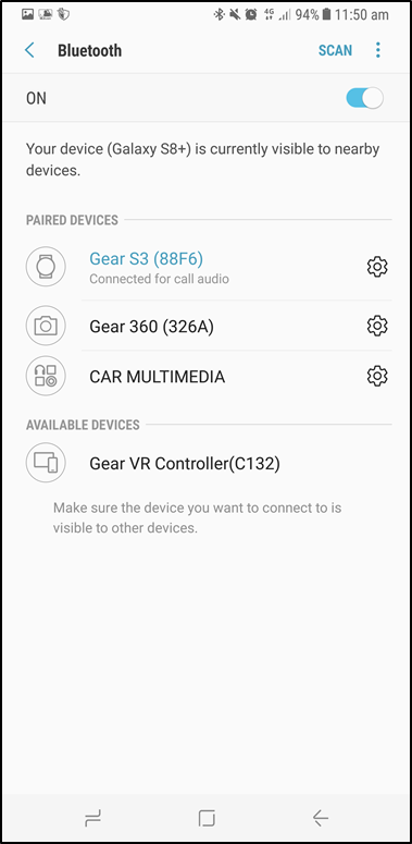 Bluetooth device has been unpaired