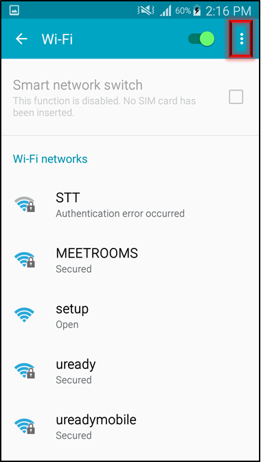 Tap on the More tab