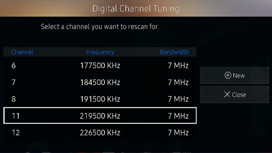 Digital Channel Tuning