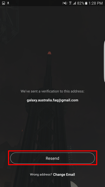 Verification email