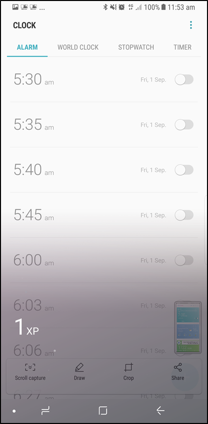 What is the Bixby level and experience points?