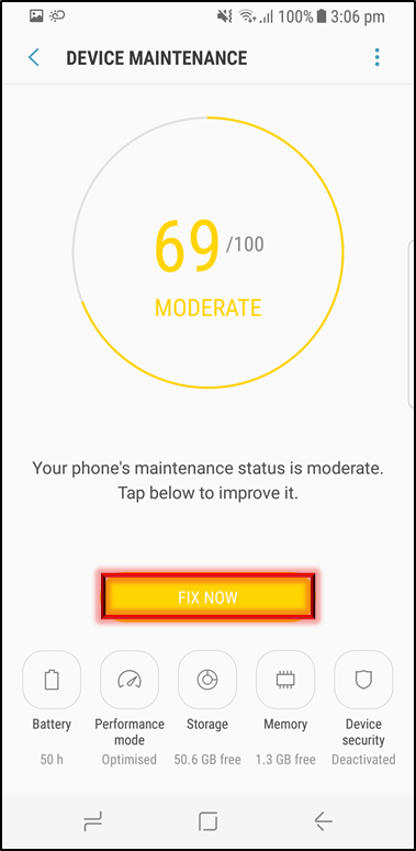 Bagaimana cara device maintenance (perawatan perangkat) pada Galaxy Note 8?