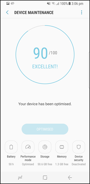Bagaimana cara device maintenance (perawatan perangkat) pada Galaxy Note 8?