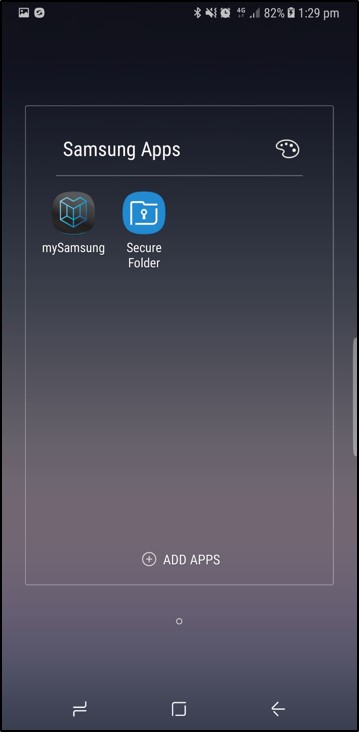 Tap out to save folder name