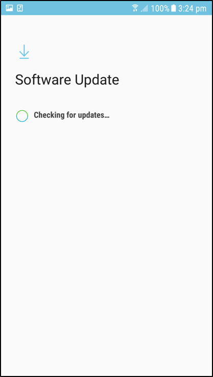 Software update. Tap Download to start installation process.