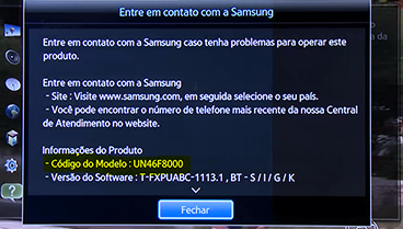 Como verificar o número do modelo de seu televisor pelo Controle Remoto?