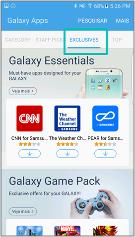 Eu não consigo encontrar a Música no meu Galaxy S7. Porque?