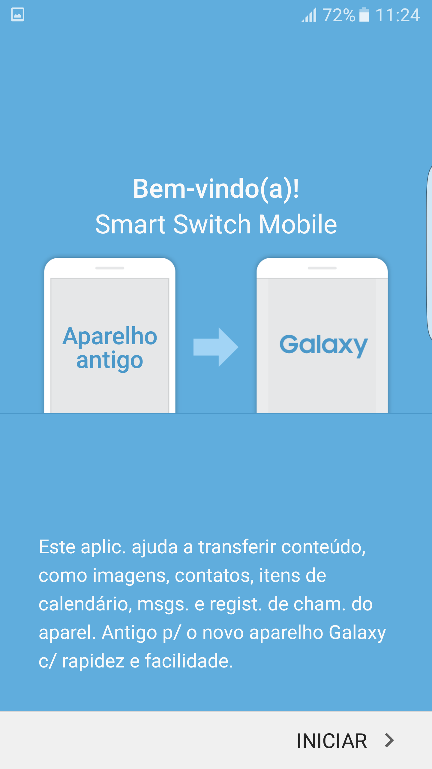 Como faço a transferência de dados do aparelho antigo para o Galaxy S7 edge | S7?