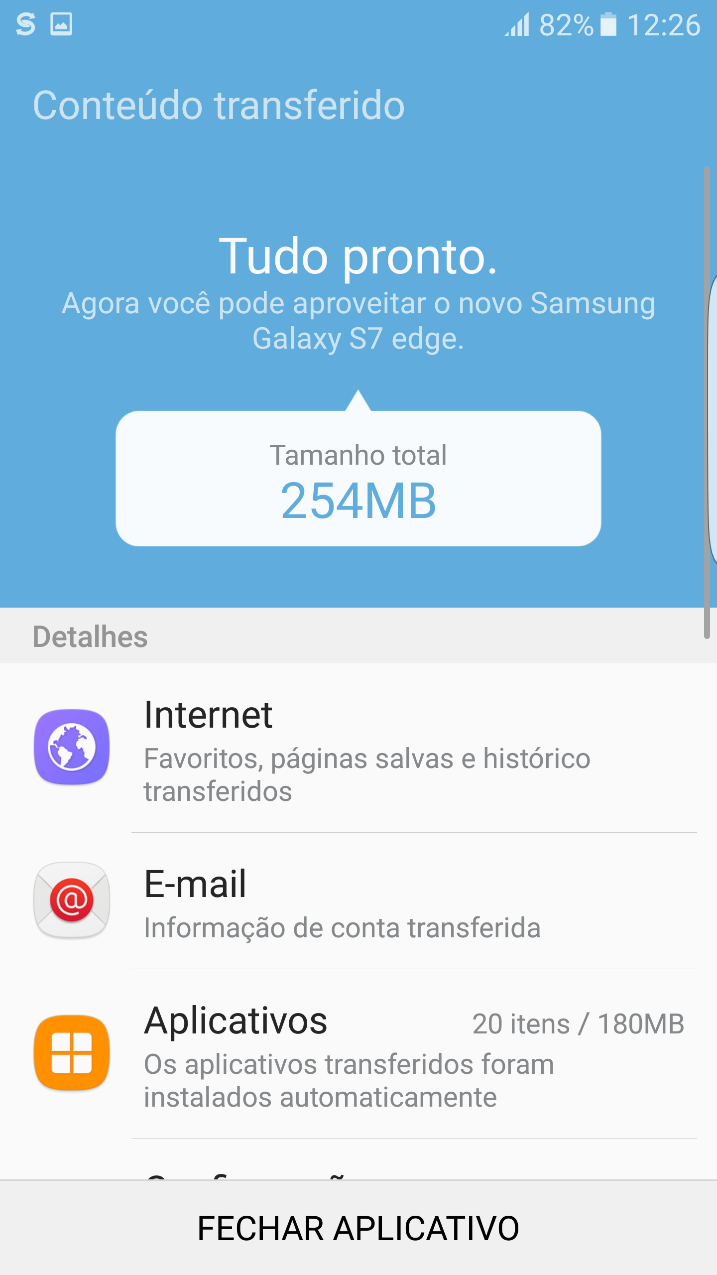 Como faço a transferência de dados do aparelho antigo para o Galaxy S7 edge | S7?