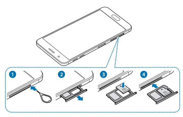 Como instalar o cartão de memória no Galaxy J7 Prime?