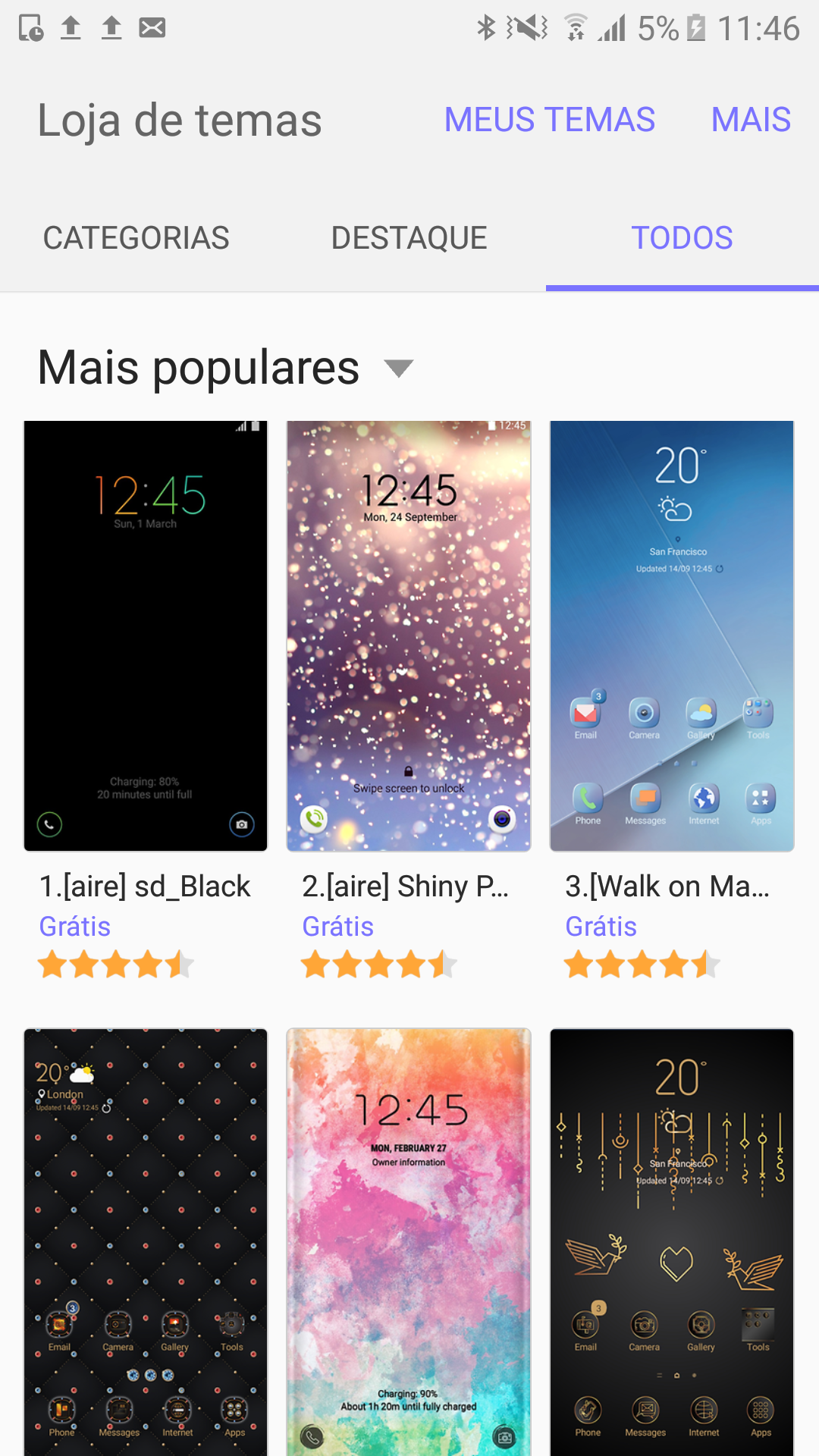 Como baixar novos temas no J7 Prime?
