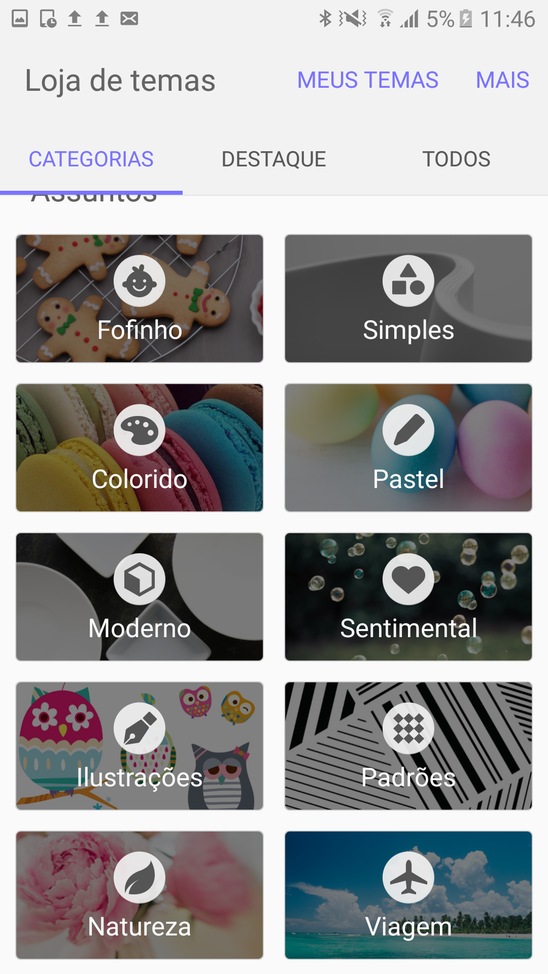 Como baixar novos temas no J7 Prime?