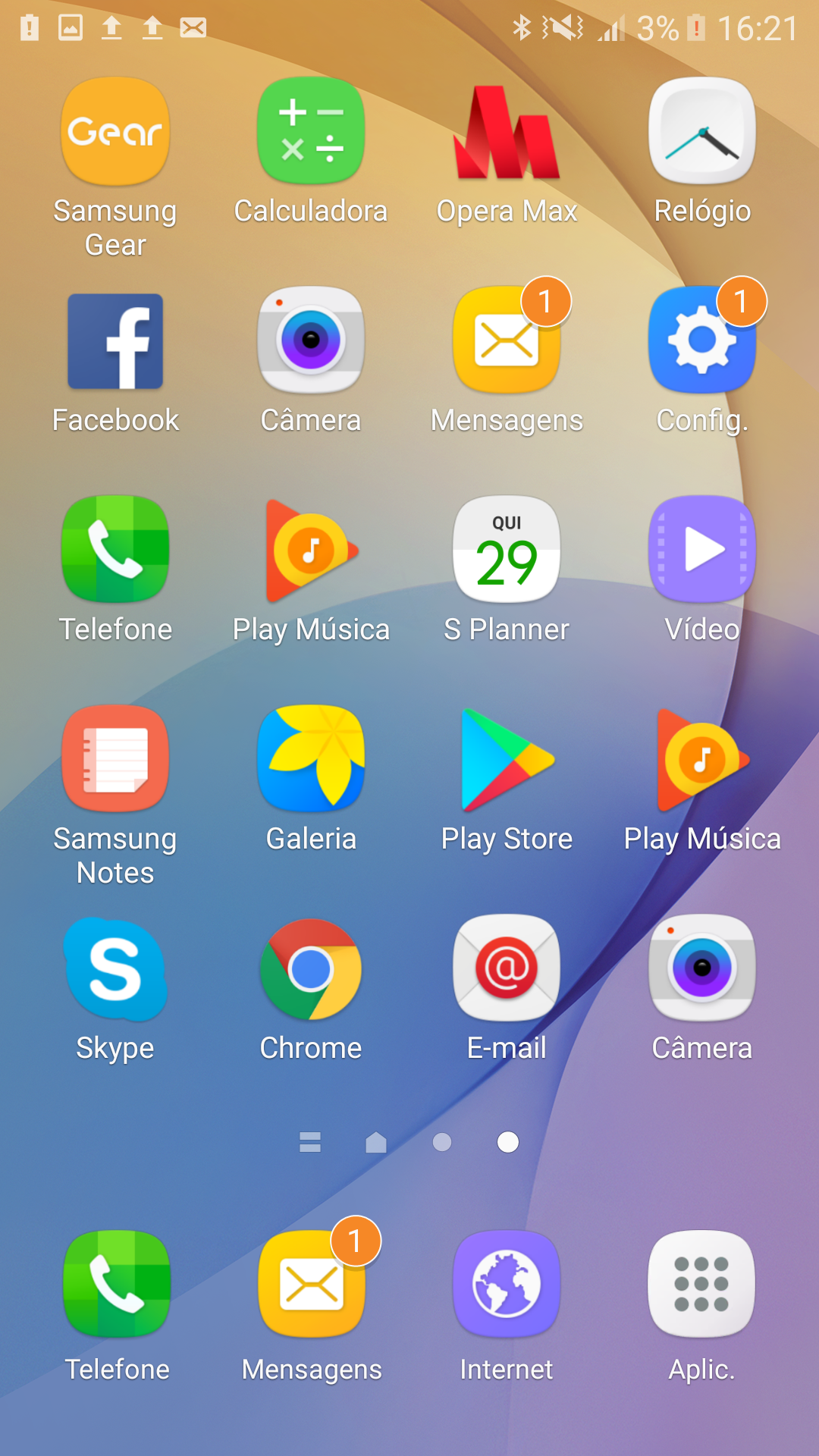 Como ajustar a grade da tela no Galaxy J7 Prime?