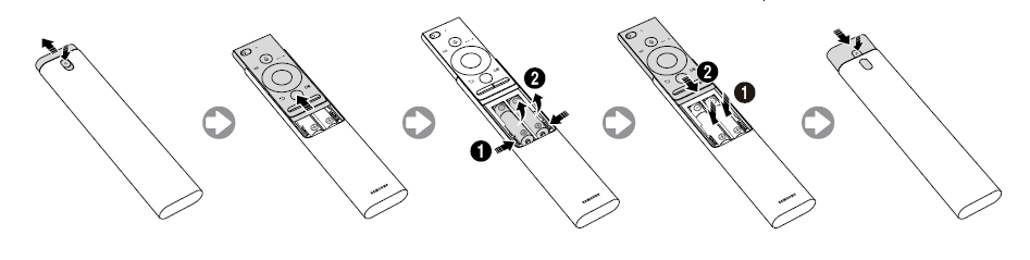 Como trocar as pilhas no One Remote Control?