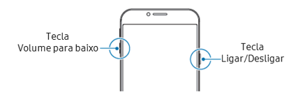 Como reiniciar o Galaxy A5/A7 2017 se a tela está congelada ou travada?