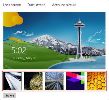 Can I Customize The Lock Screen In Windows 8?