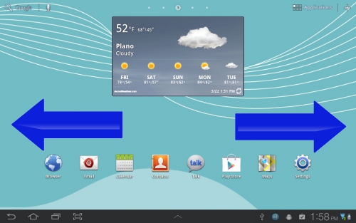 how to put app on home screen samsung tablet